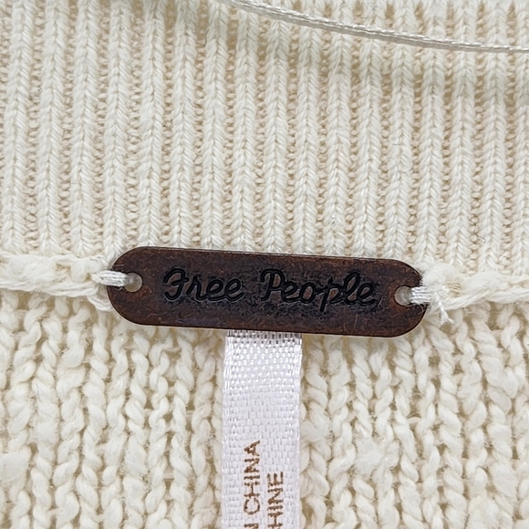 Free People Women's Found My Friend Textured Pullover Oversized Sweater - XS - Picture 4 of 9